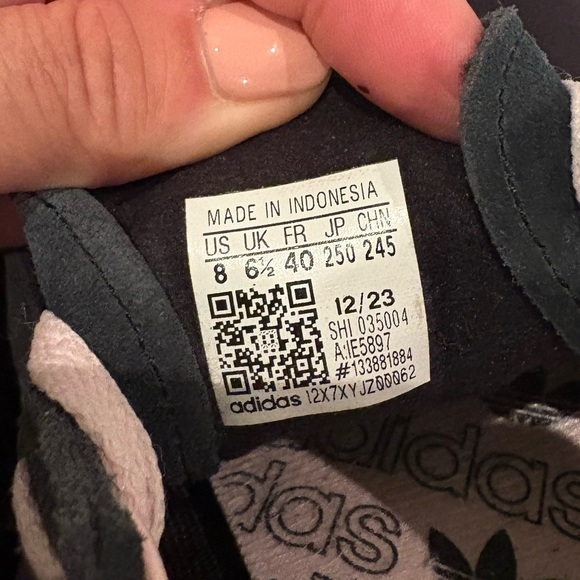 Adidas Handball Spezial Midnight Blue/Black and Light Pink Sz 8 - Picture 7 of 7